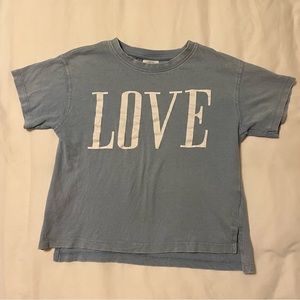 Zara girls love shirt